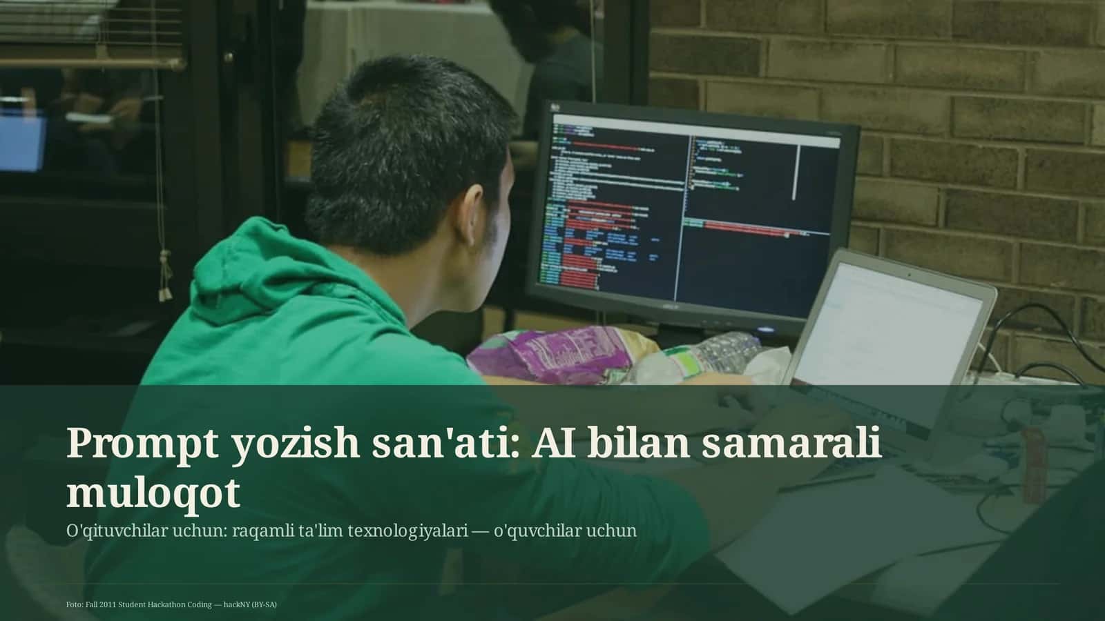 Prompt yozish san'ati: AI bilan samarali muloqot