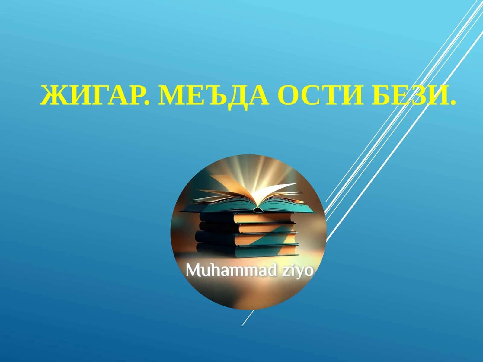 ЖИГАР. МЕЪДА ОСТИ БЕЗИ