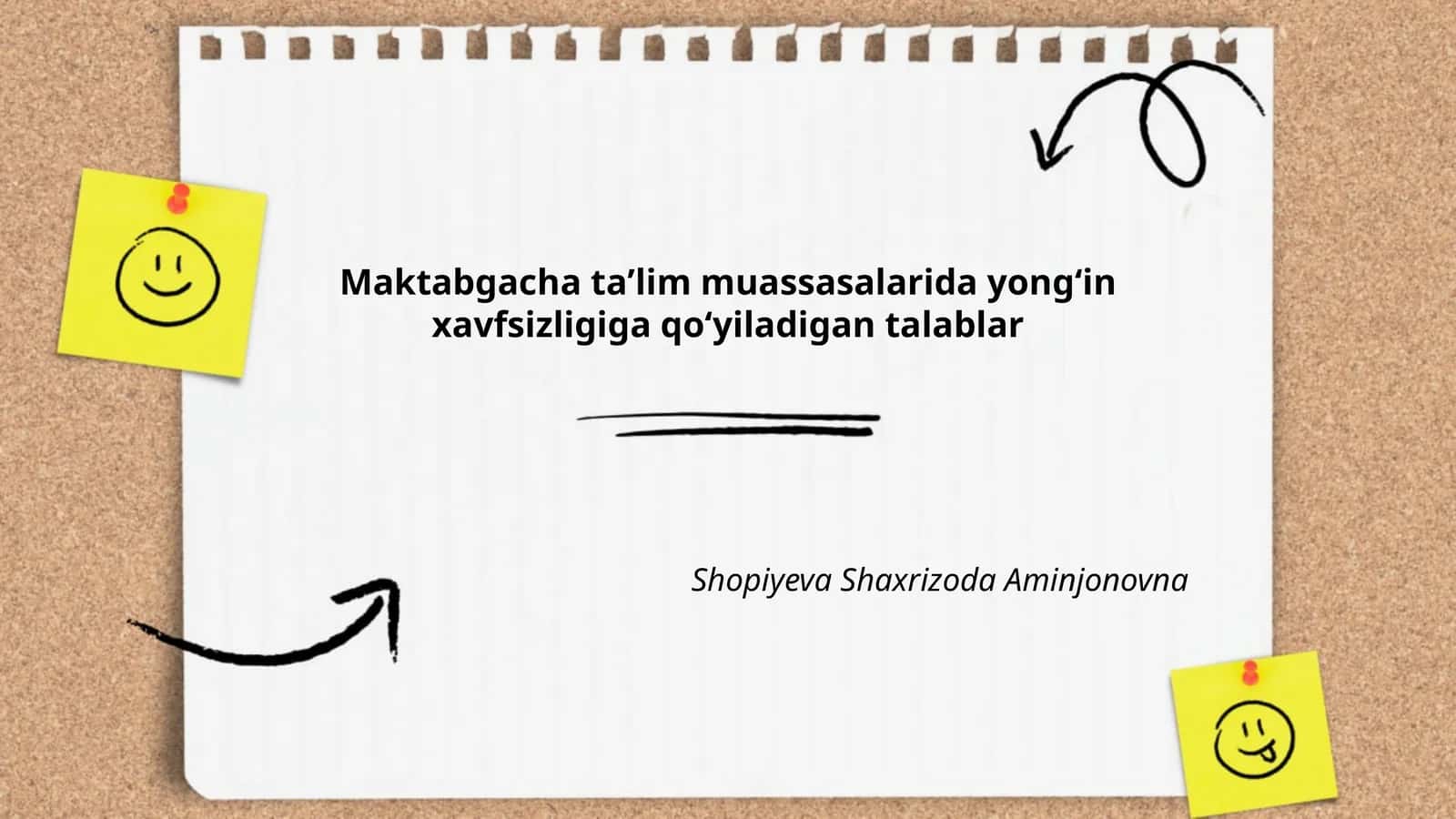 Maktabgacha taʼlim muassasalarida yongʻin xavfsizligiga qoʻyiladigan talablar