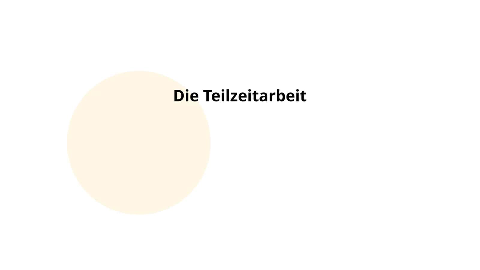 Teilzeitarbeit in Deutschland