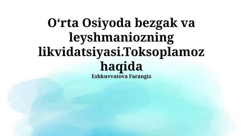 Oldini olish va davolash strategiyalari