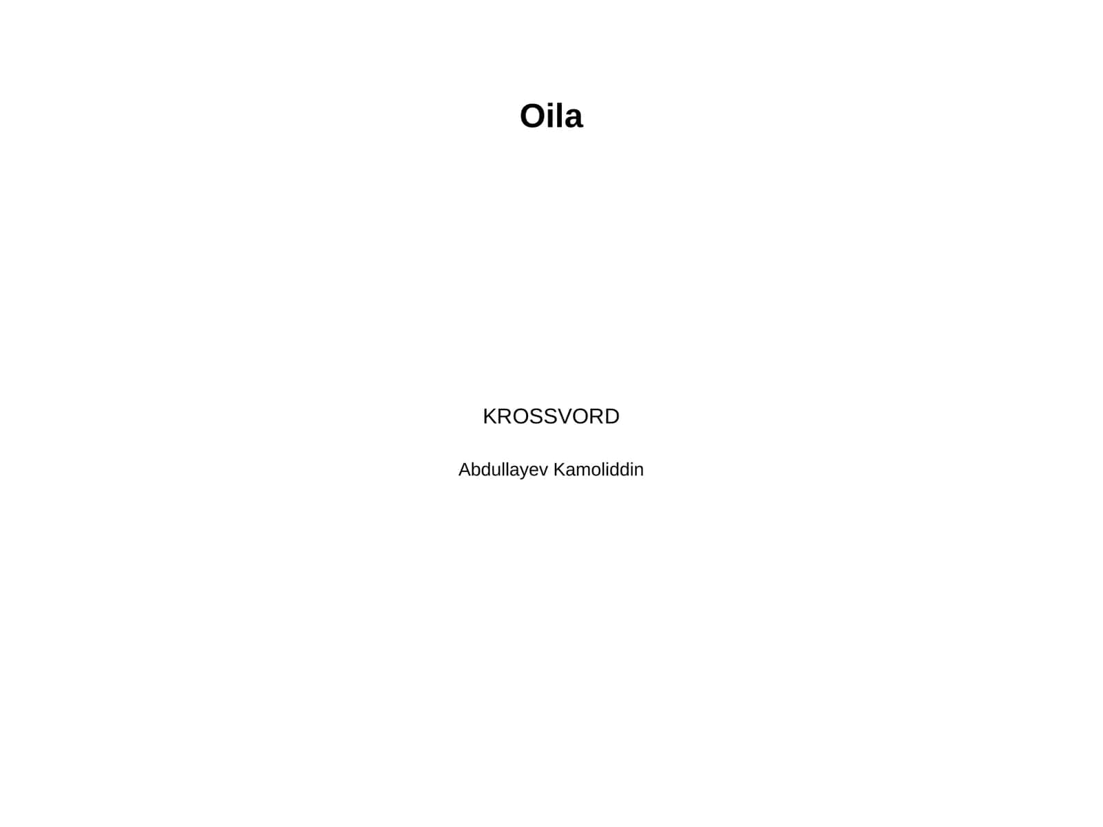 Oila