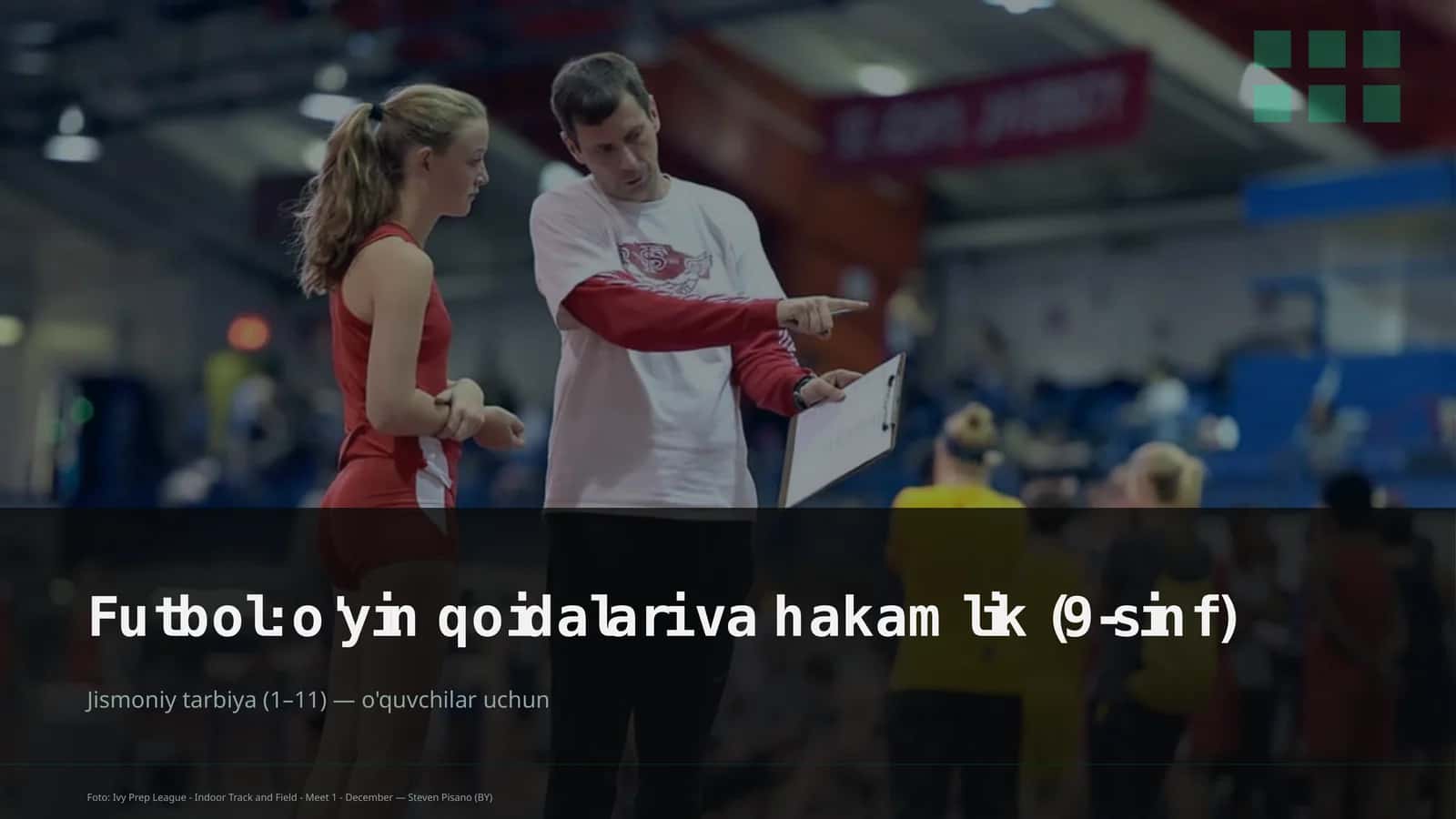 Futbol: o'yin qoidalari va hakamlik (9-sinf)
