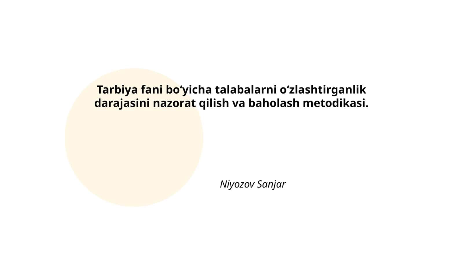 Talabalarni baholash usullari