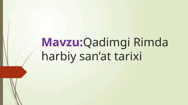 QadimgiRimdaharbiysan’attarixi