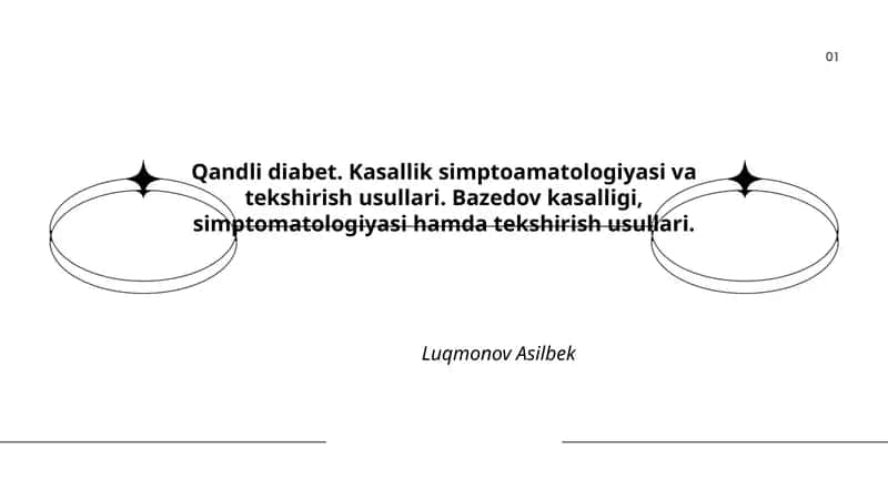 Qandli diabet: turlari (1-toifa, 2-toifa, gestatsion)