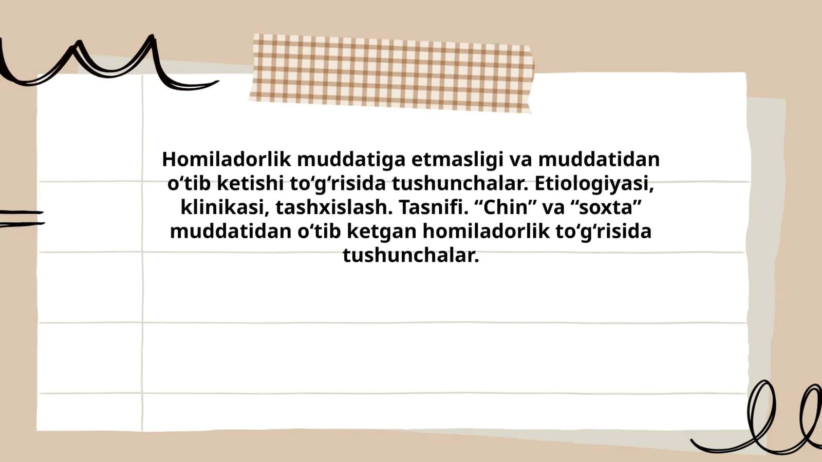 Homiladorlik Muddatlari va O‘tishi