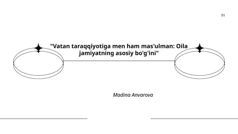 Vatan taraqqiyotiga men ham mas'ulman: Oila jamiyatning asosiy bo'g'ini
