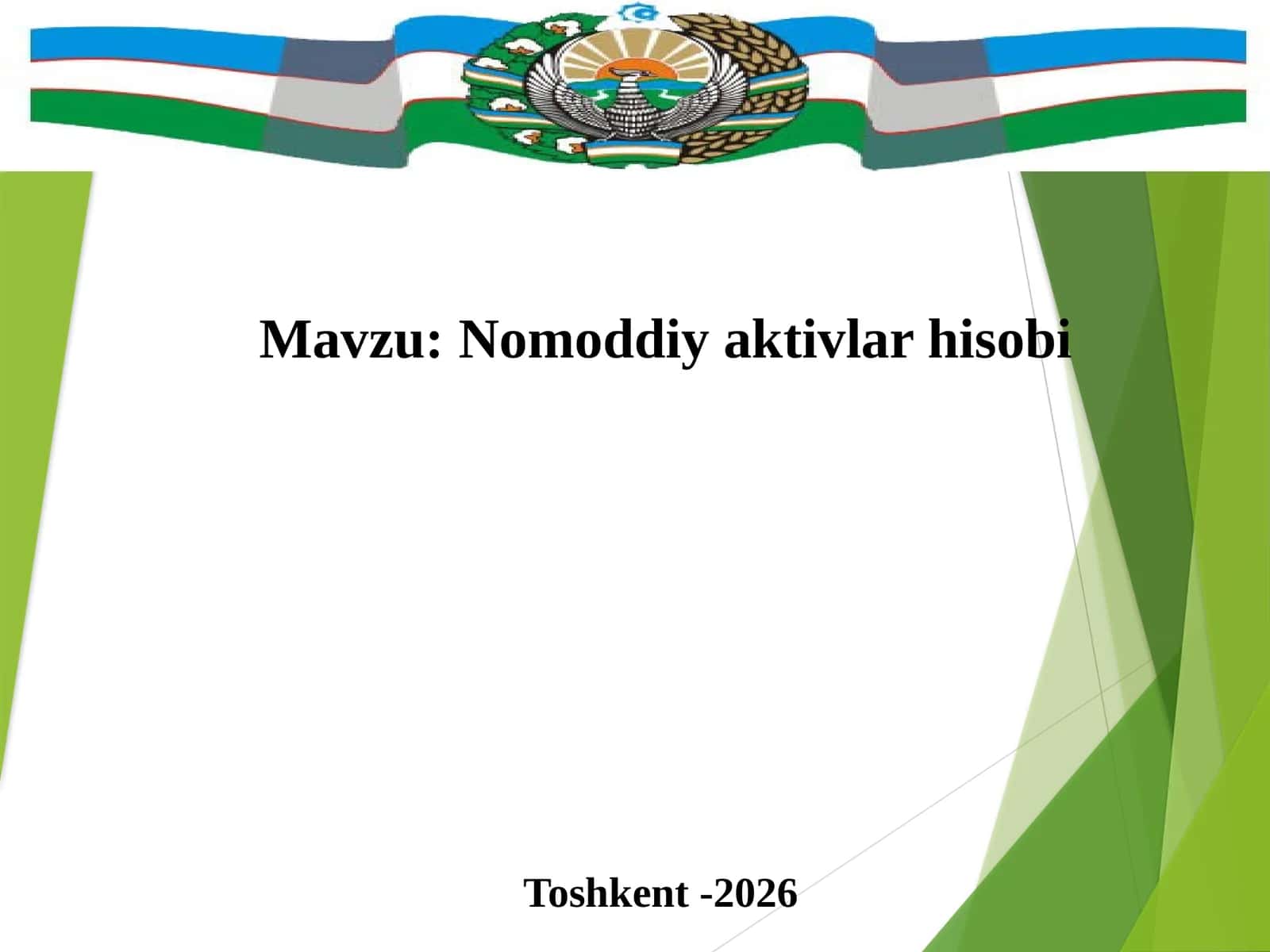 Nomoddiy aktivlar hisobi