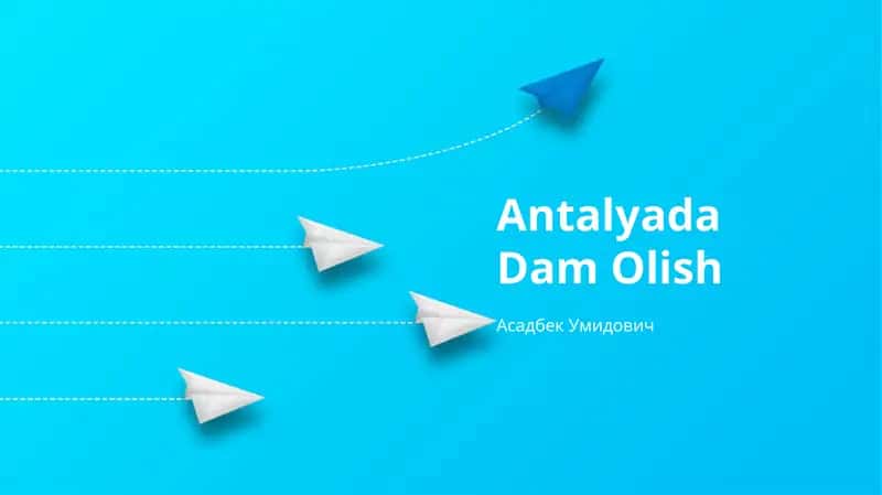 Antalyada Dam Olish