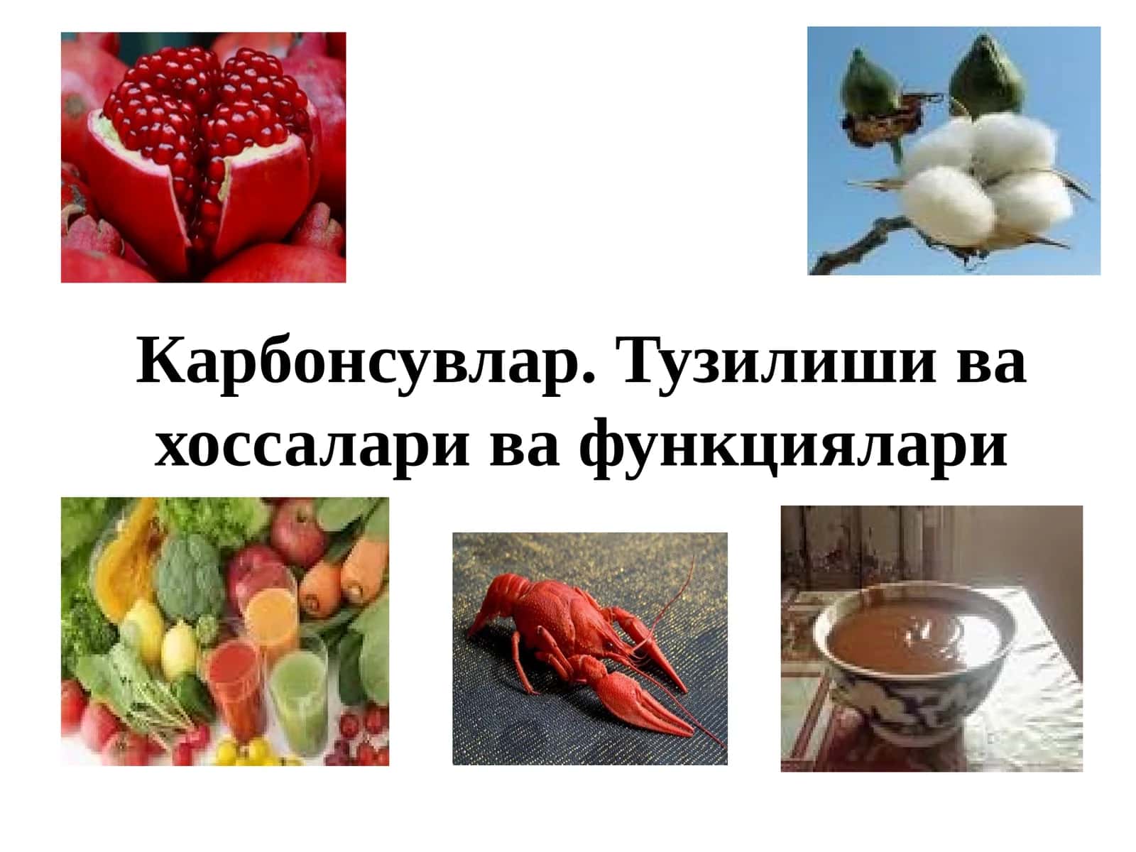 Карбонсувлар. Тузилиши ва хоссалари ва функциялари