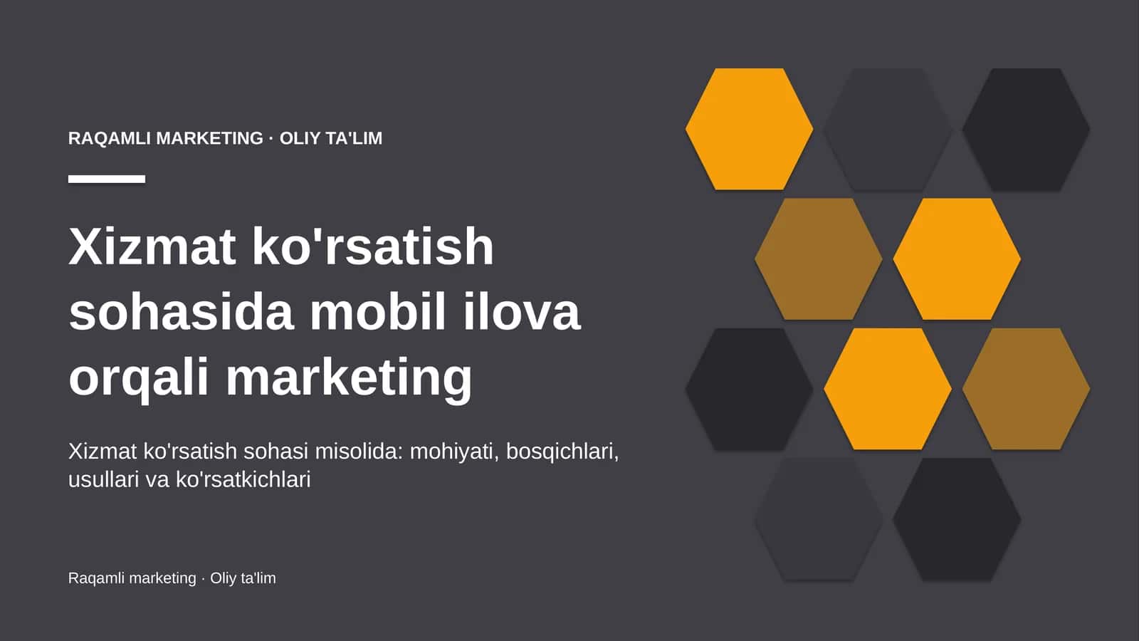xizmat ko'rsatish sohasida mobil ilova orqali marketing 6507