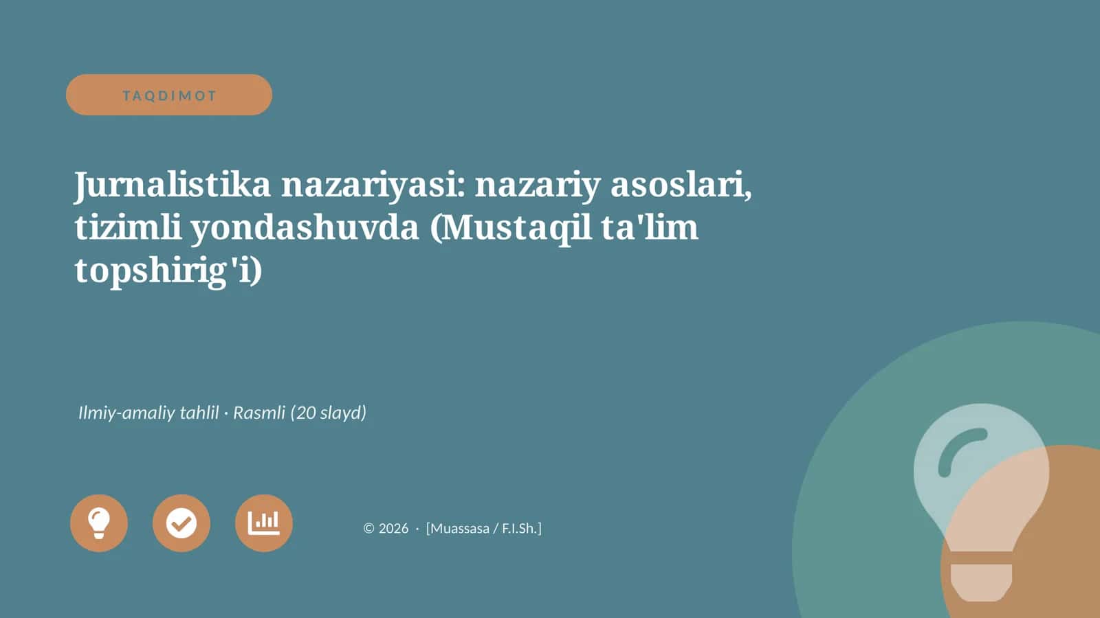 Jurnalistika nazariyasi: nazariy asoslari, tizimli yondashuvda