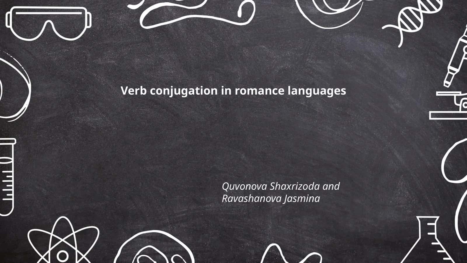 Verb conjugation in romance languages