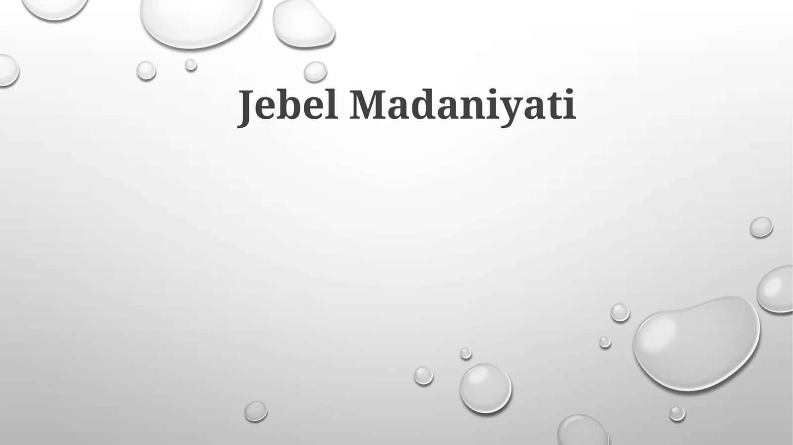 Jebel Madaniyati