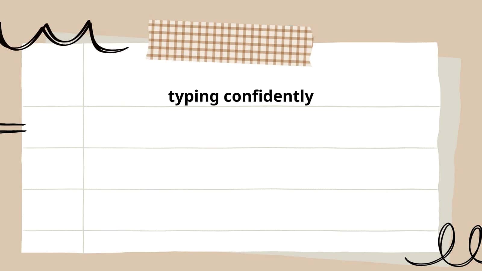 Touch Typing Techniques