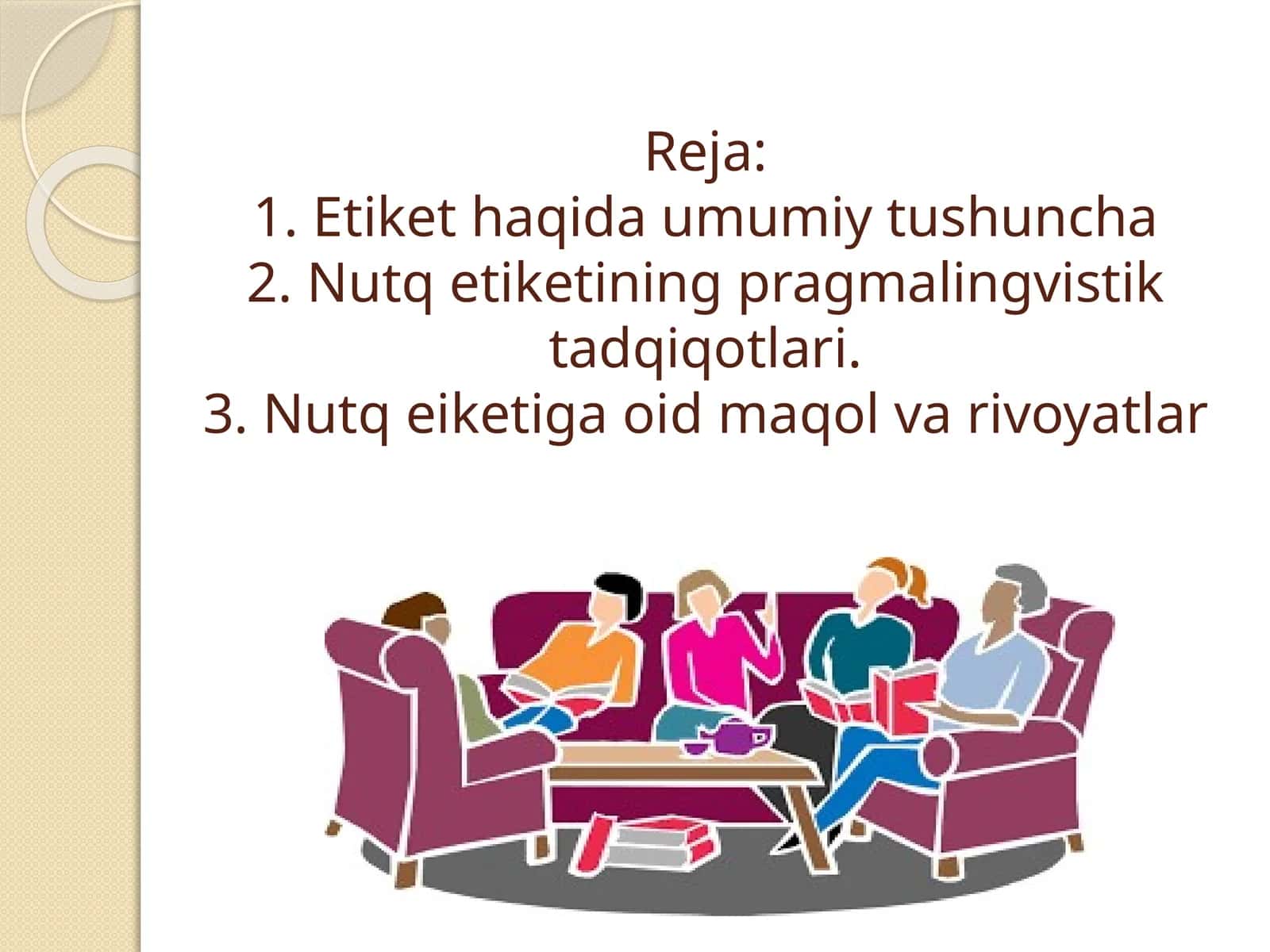 Etiket haqida umumiy tushuncha