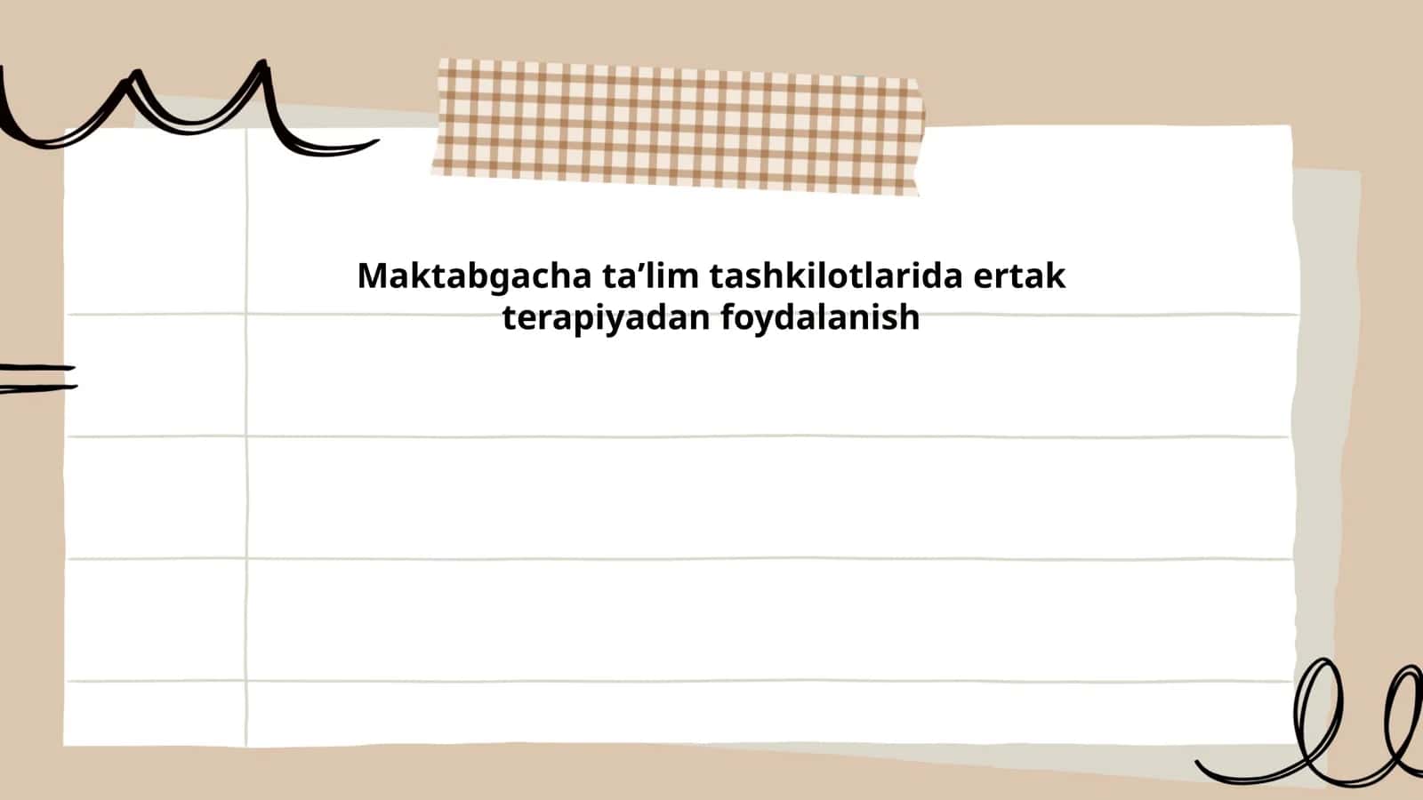 Maktabgacha taʼlim tashkilotlarida ertak terapiyadan foydalanish