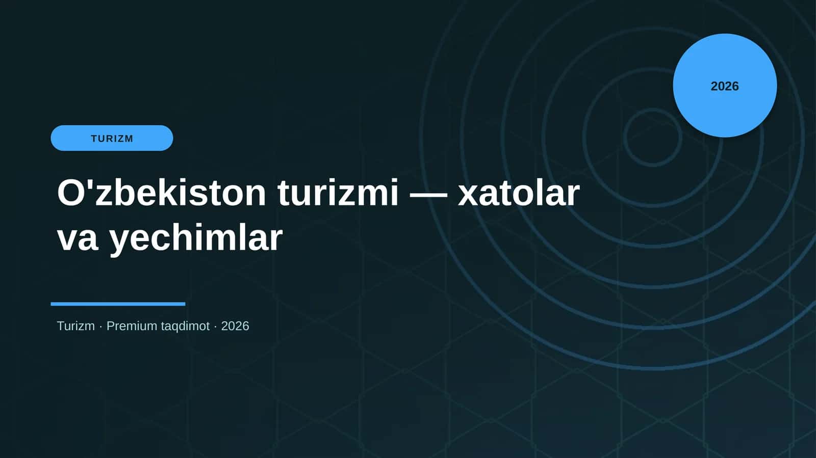 O'zbekiston turizmi — xatolar va yechimlar