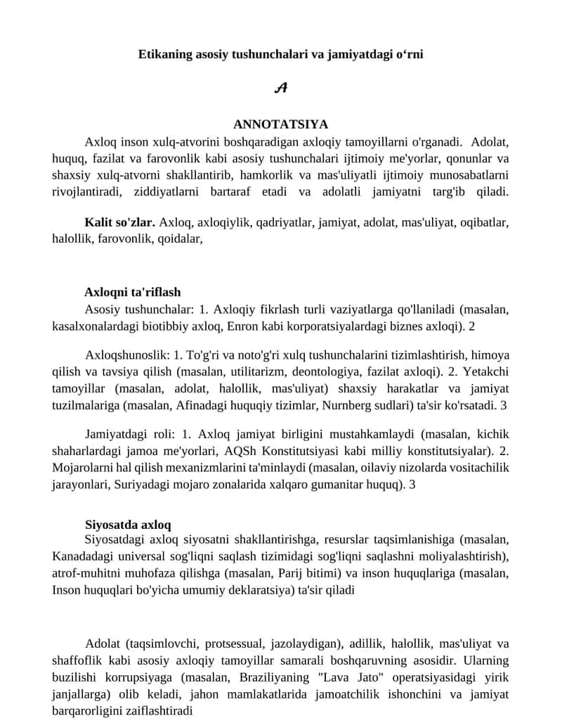 Axloq inson xulq-atvorini boshqarish