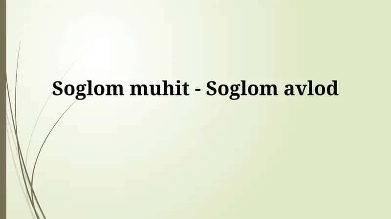 Sog'lom muhit -Soglomavlod
