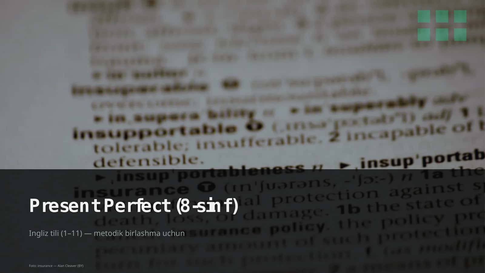 Present Perfect (8-sinf)