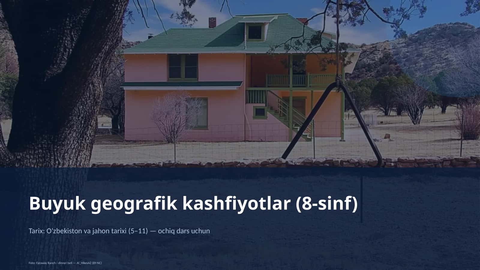 Buyuk geografik kashfiyotlar (8-sinf)