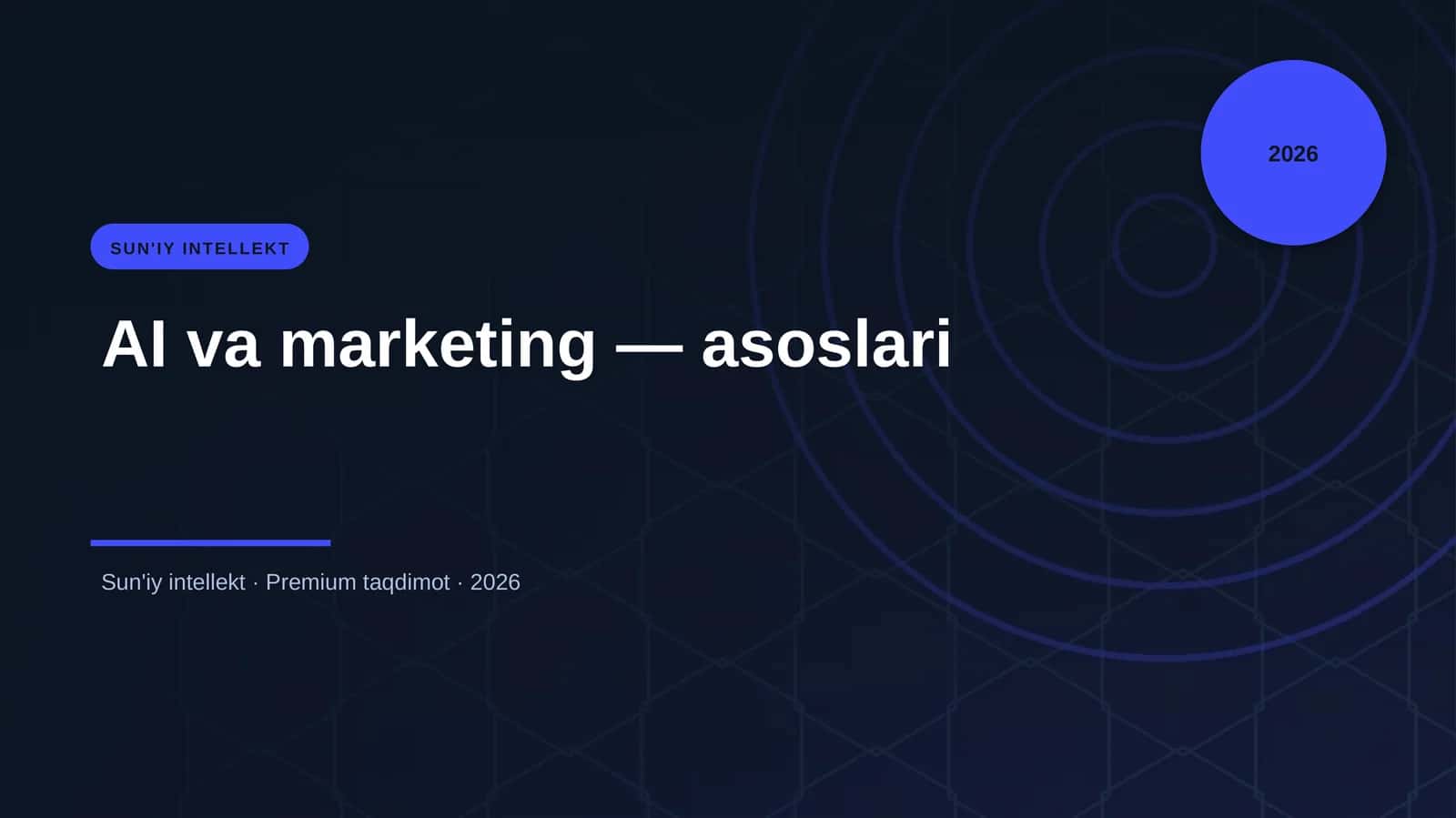 AI va marketing — asoslari