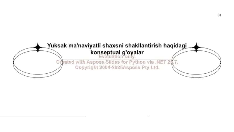Yuksak ma'naviyatli shaxsni shakllantirish haqidagi konseptual g'oyalar