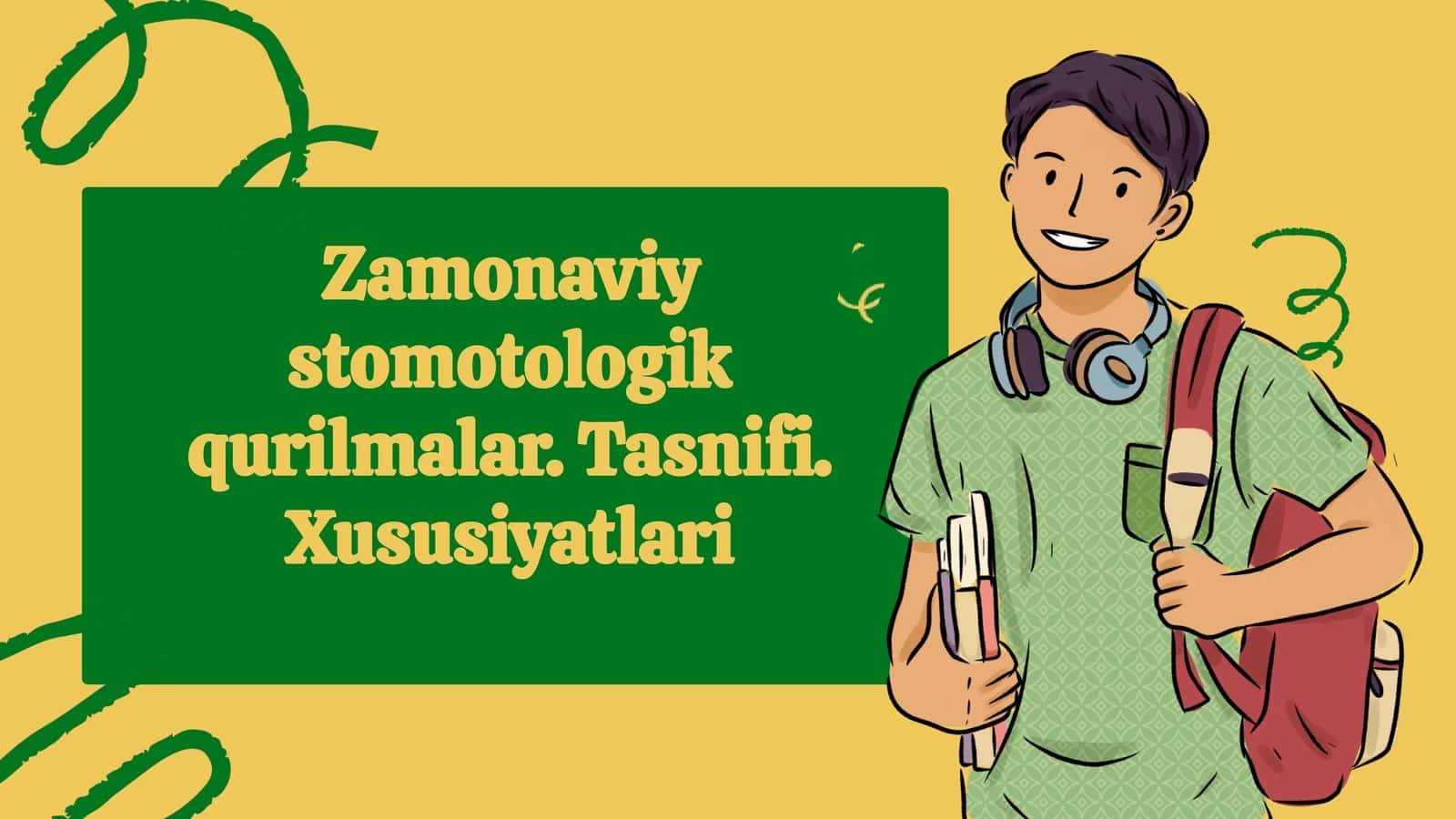 Zamonaviy stomatologik qurilmalar tasnifi va xususiyatlari (slayd/mustaqil ish/taqdimot/prezintatsiya)