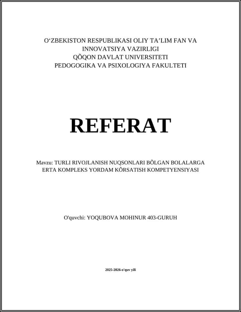 Erta aniqlash va skrining metodlari