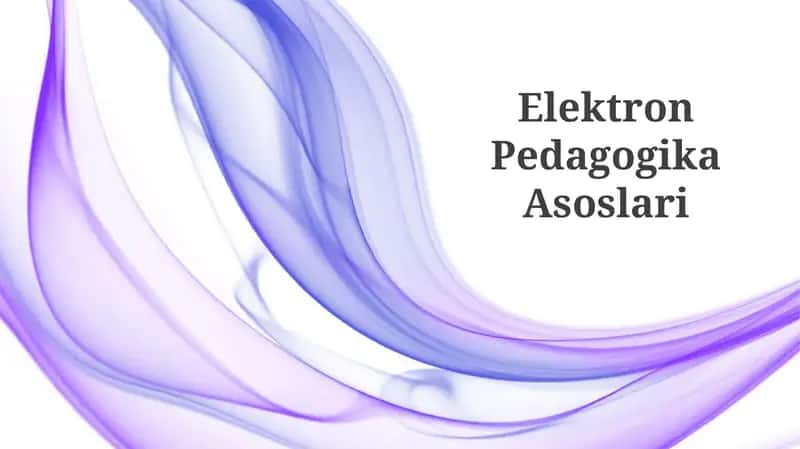 Elektron Pedagogika Asoslari