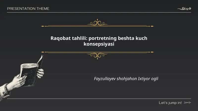 Raqobat tahlili: portretning beshta kuch konsepsiyasi