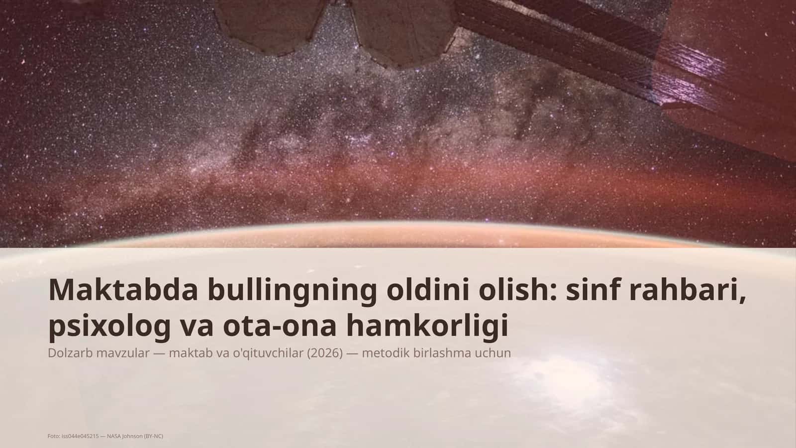 Maktabda bullingning oldini olish: sinf rahbari, psixolog va ota-ona hamkorligi