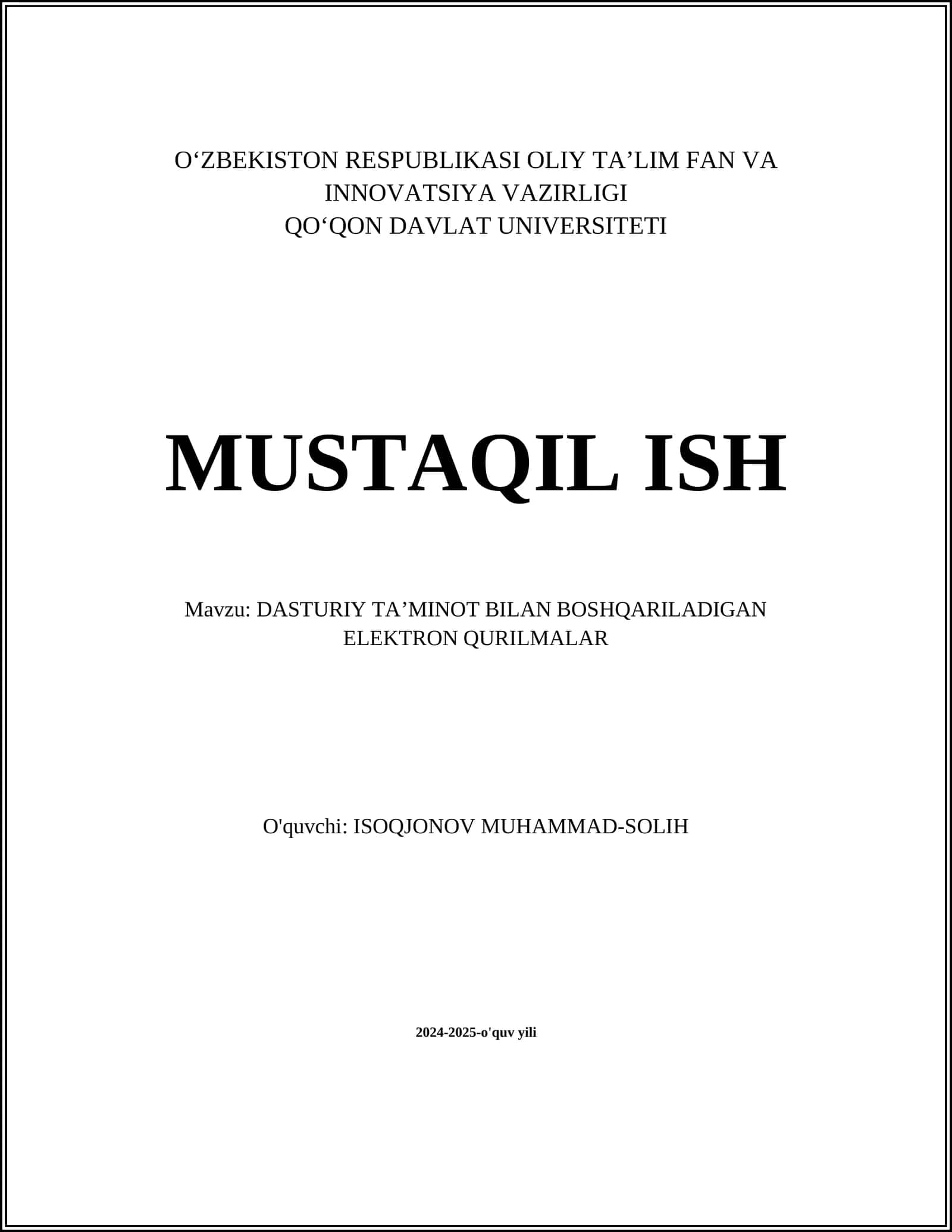 Dasturiy ta'minotda ishlatiladigan algoritmlar