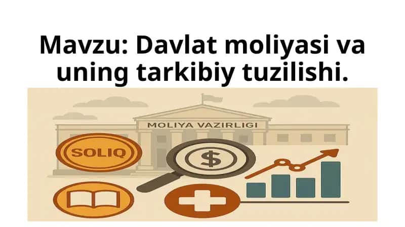 Davlat moliyasi va uning tarkibiy tuzilishi