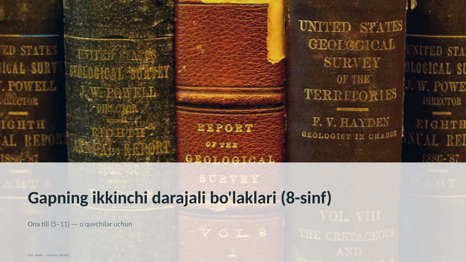 Gapning ikkinchi darajali bo'laklari (8-sinf)