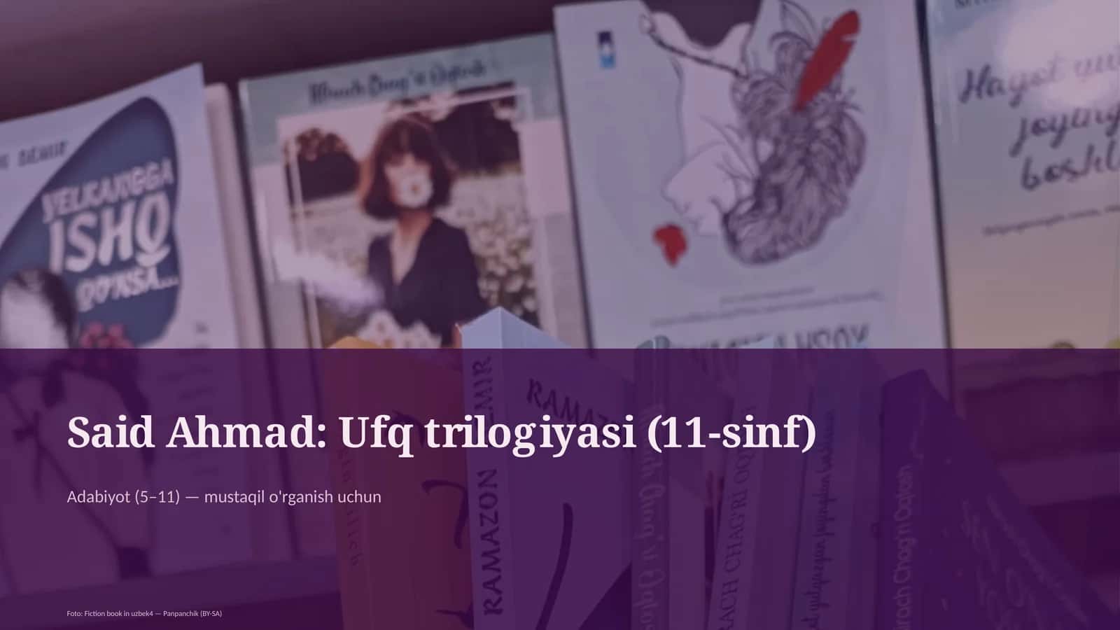 Said Ahmad: Ufq trilogiyasi (11-sinf)