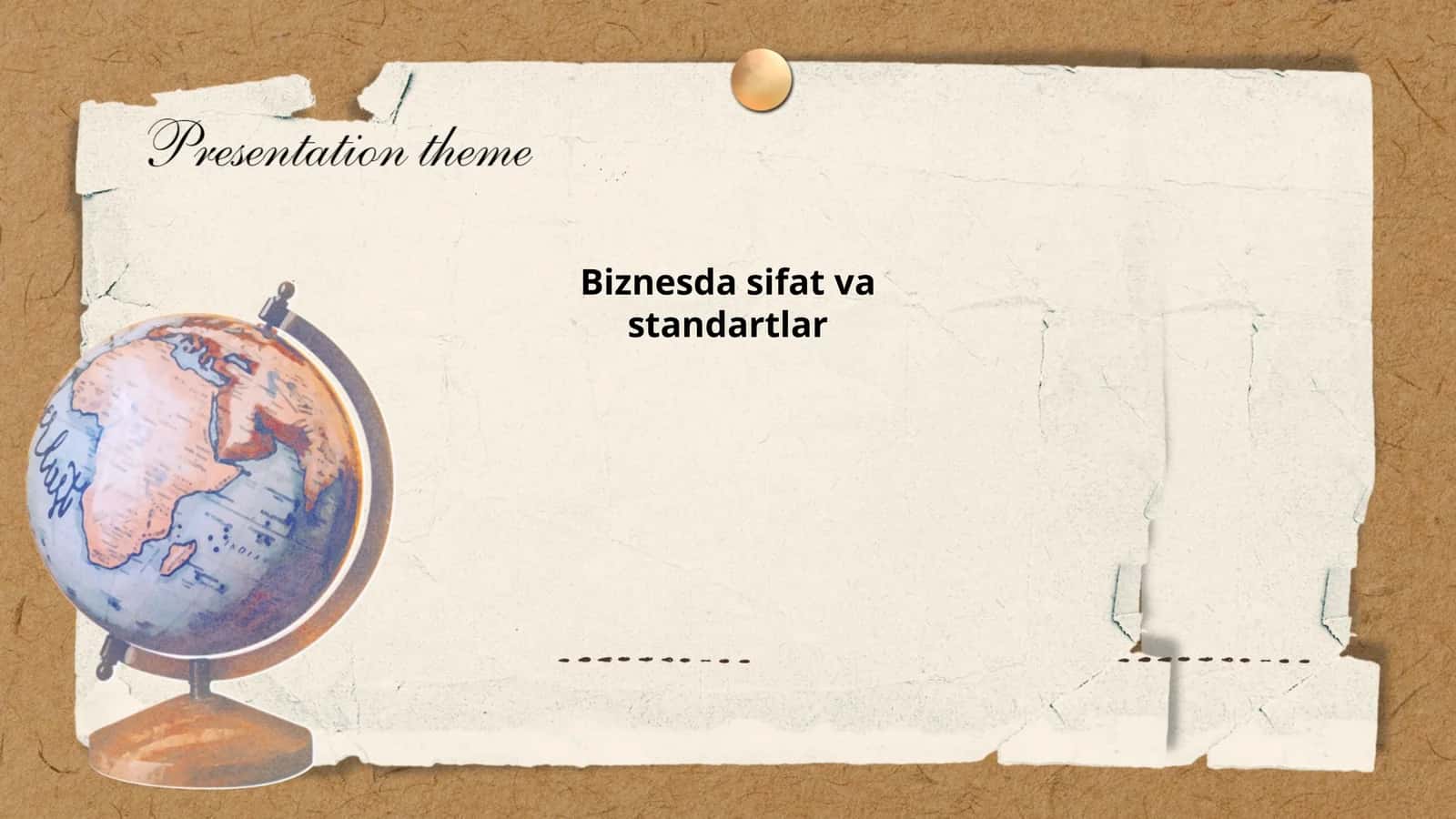 Biznesda sifat va standartlar