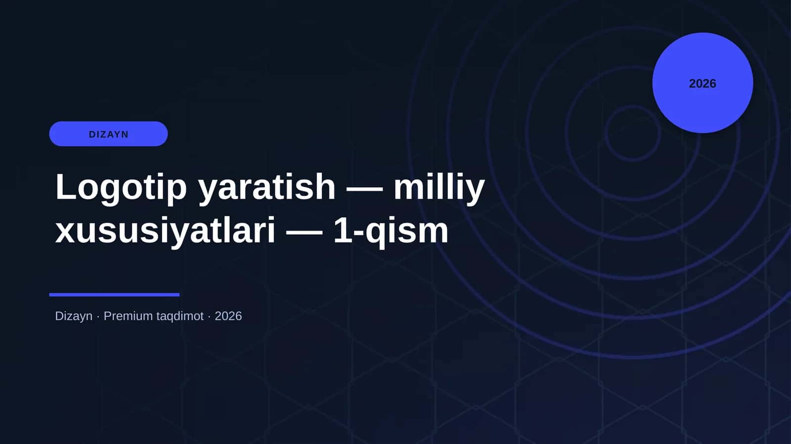 Logotip yaratish — milliy xususiyatlari — 1-qism