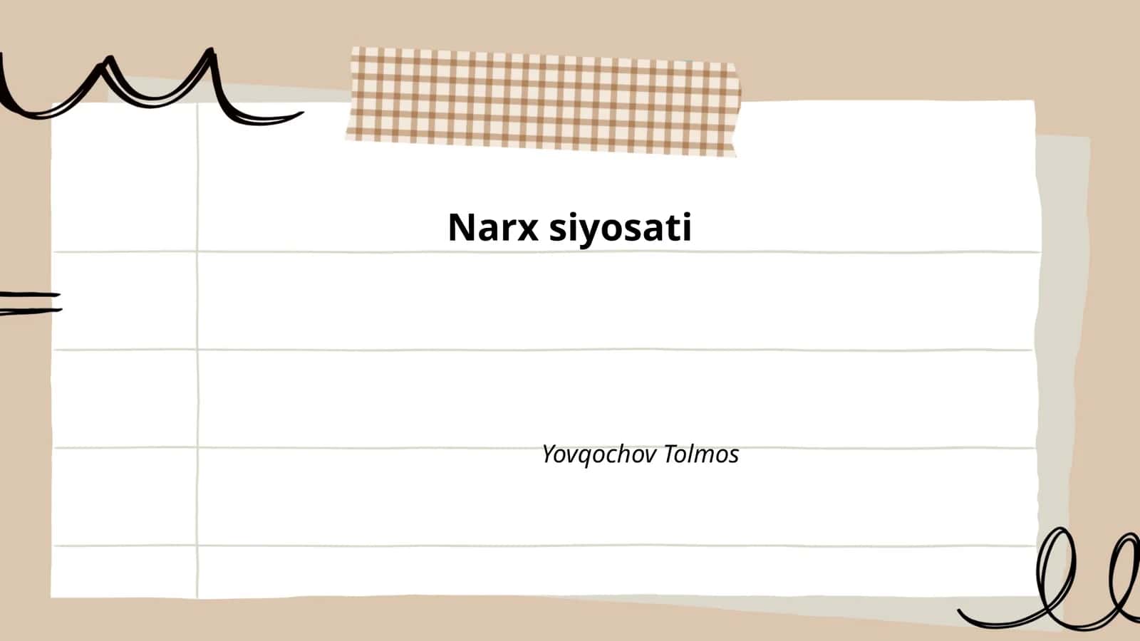 Narx siyosati
