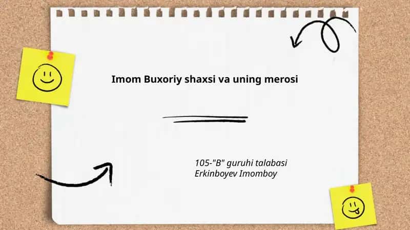 Imom Buxoriy shaxsi va uning merosi
