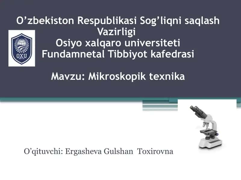 Mikroskopik texnika