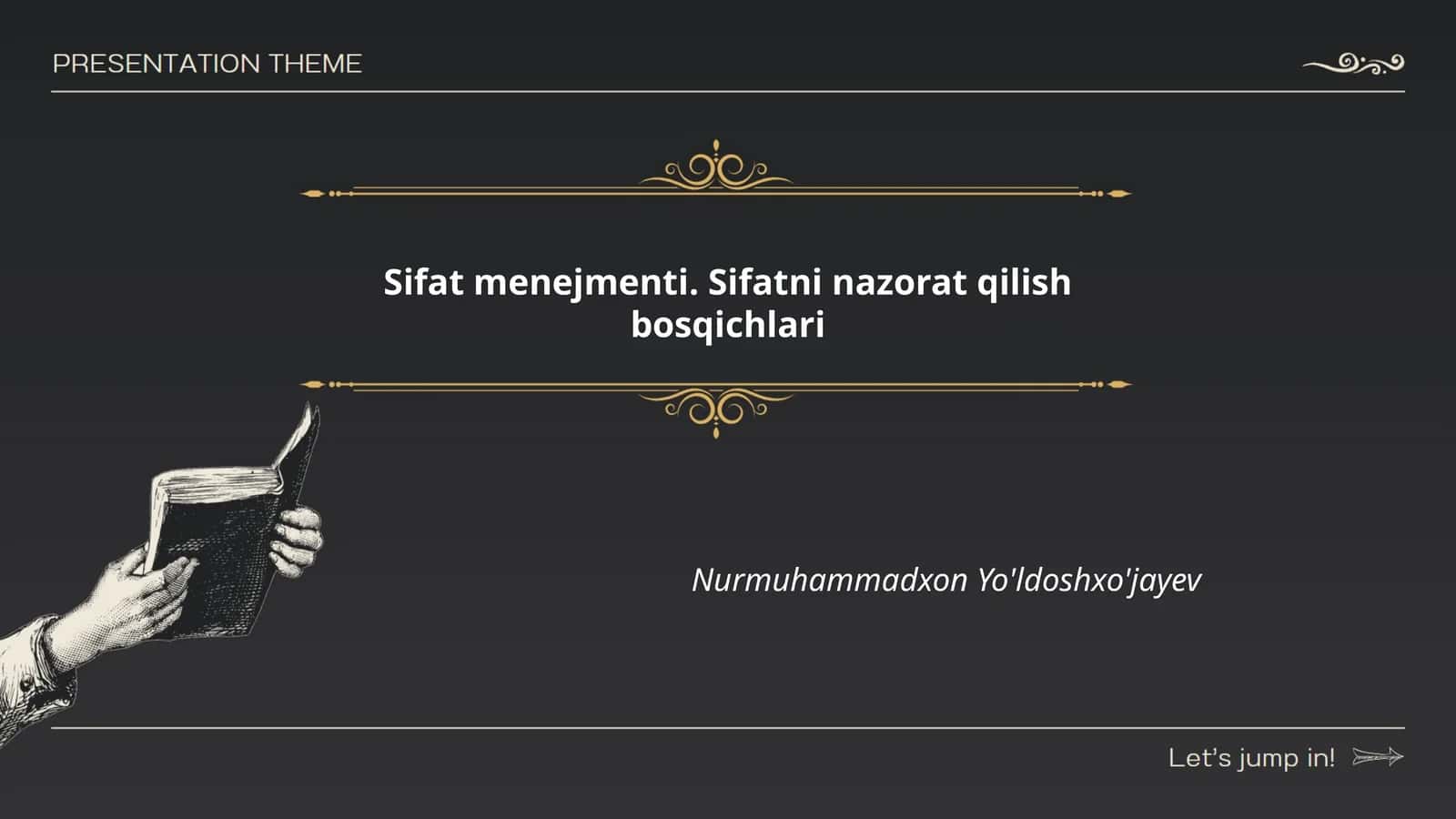 Sifat menejmenti. Sifatni nazorat qilish bosqichlari