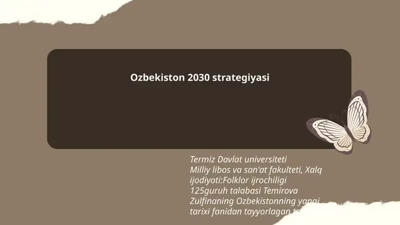 Ozbekiston 2030 strategiyasi