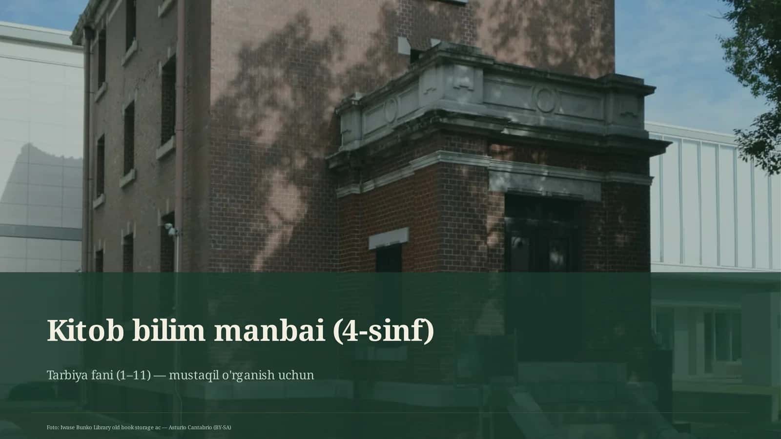 Kitob bilim manbai (4-sinf)