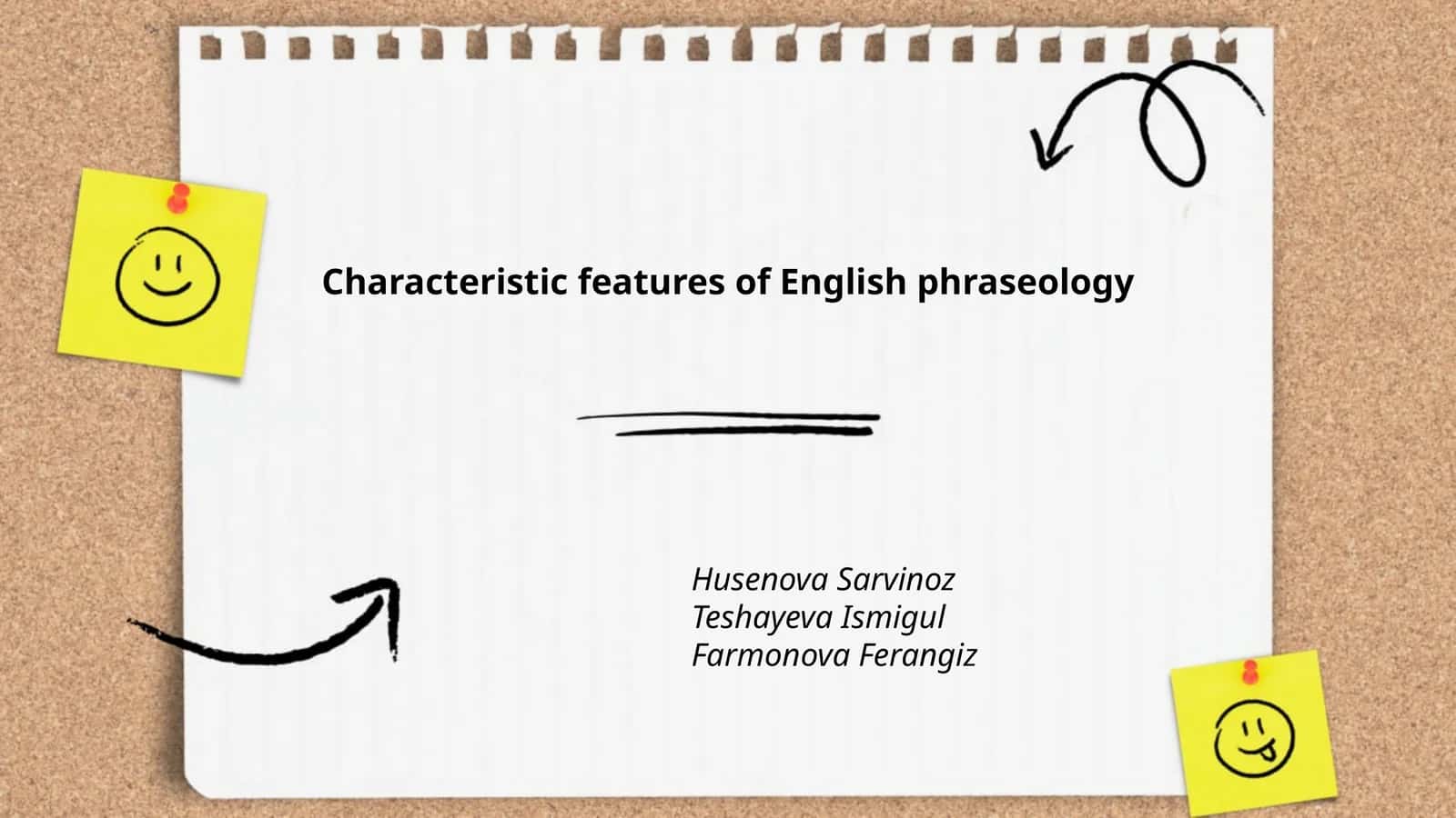 Characteristic features of English phraseology