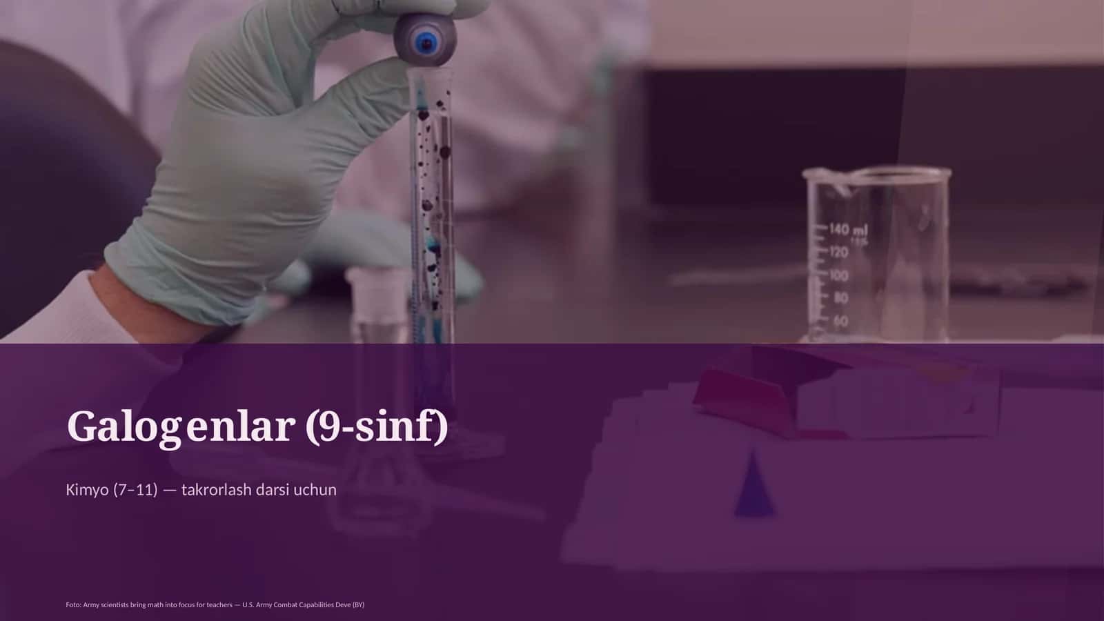 Galogenlar (9-sinf)
