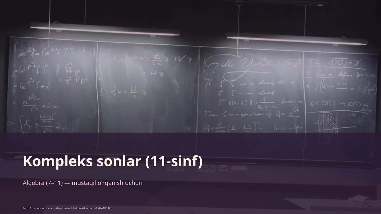 Kompleks sonlar (11-sinf)