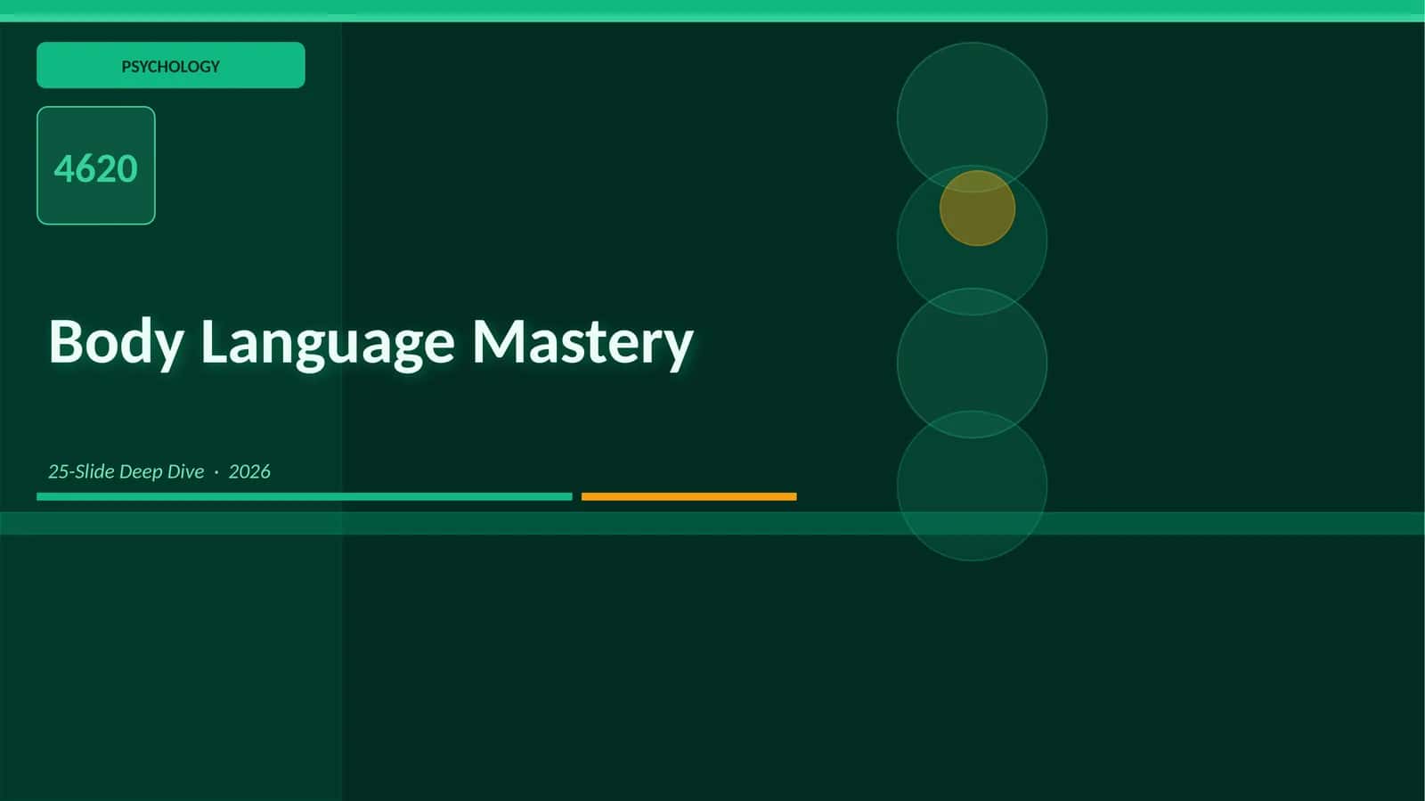 Body Language Mastery